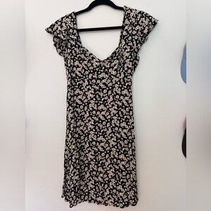 Hurley Black and White Floral Mini Dress